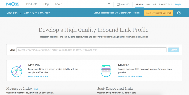 「Open Site Explorer」を活用して被リンクの数やリンク元を調べる方法