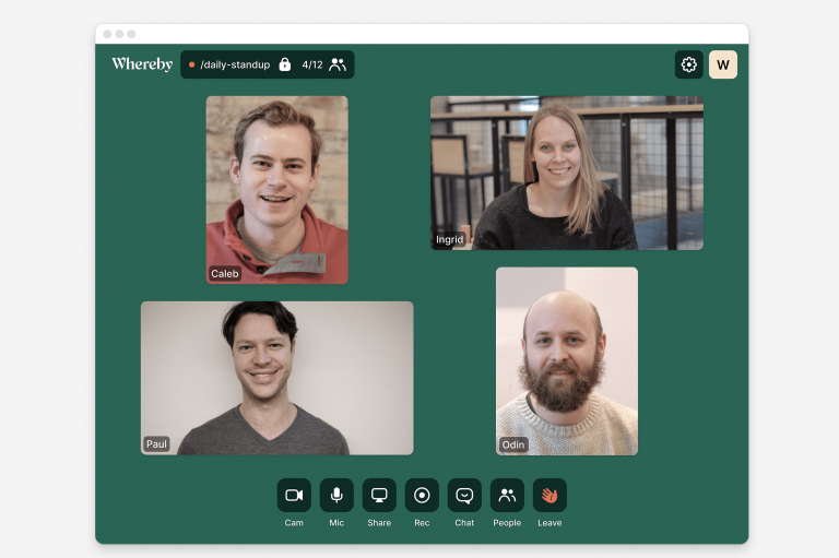 「Whereby」を活用して無料で簡単にオンラインミーティングツールを行う方法